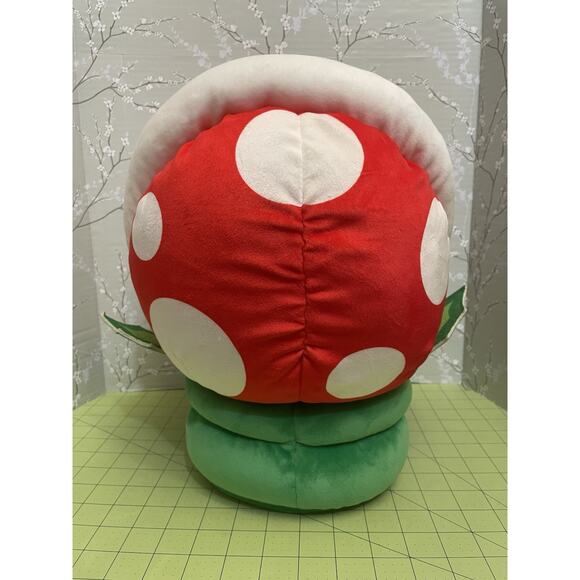 Nintendo Super Mario Club Mocchi Mocchi Tomy Mega Piranha Plant Soft Plush - WOT - Picture 2 of 6